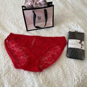 Victoria's Secret Red Lace Panties